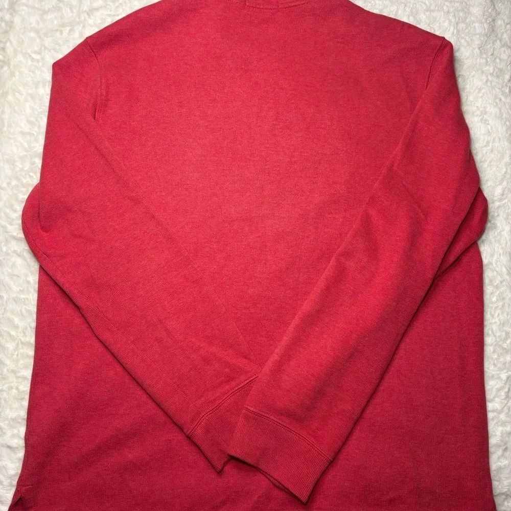 Ralph Lauren Men's Red Zip-Up Sweater